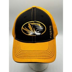 Missouri Tigers Mizzou Black Gold Logo Baseball Hat Cap Captivating Headgear